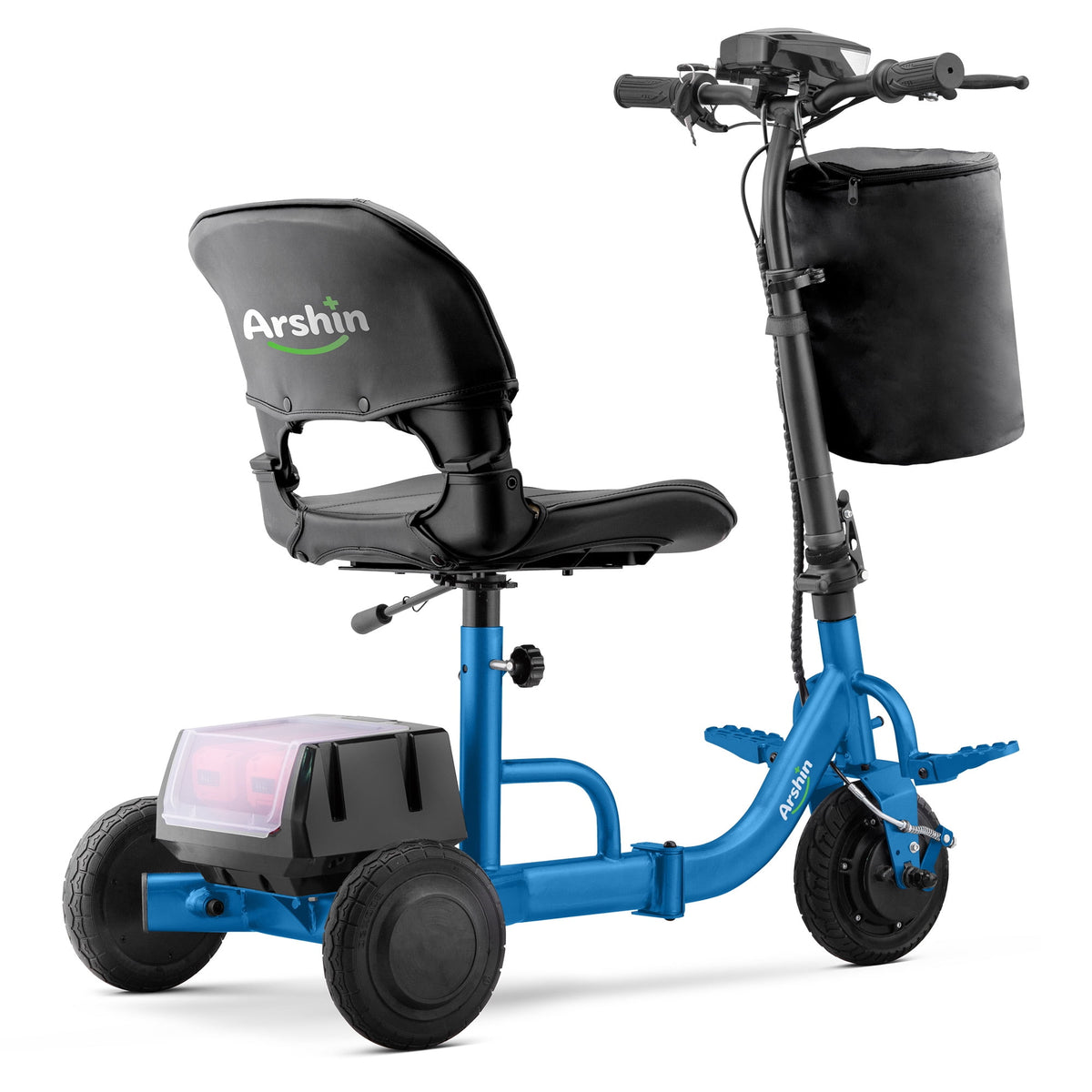 Ostrina Ultra-Lightweight Foldable Mobility Scooters for Seniors & Adults,All Terrain Mobility Scooter with 300lbs,Electric Wheelchair Strong Device for Travel,2 Batteries,Variable Speed(Purple)
