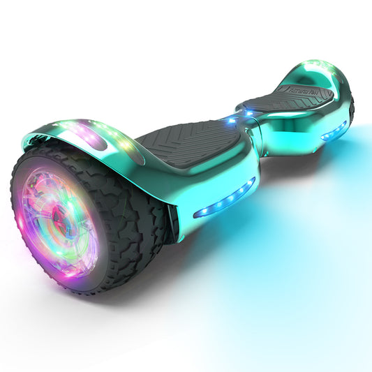 MOSTA All Terrain Self-Balance Scoote ,Electric Scooter Board for Kids & Adults with Bluetooth and Led Lights,6.5 inch,165 lbs capacity Perfect Gift