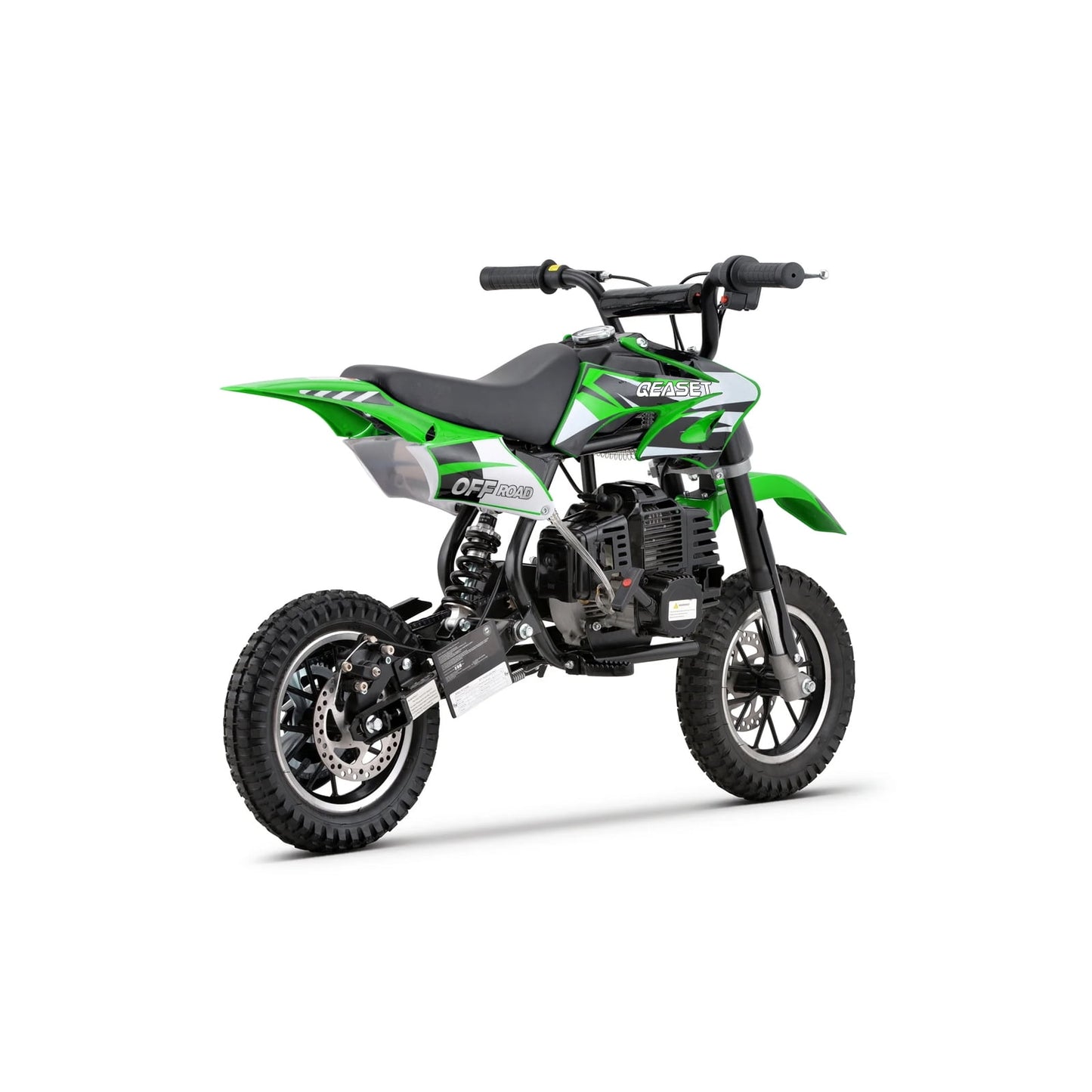 QEASET 49CC Dirt Bike, Gas Powered Mini Bike,Green