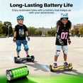 Tcdjtc Hover Self-Balance Scooter for Kids Board, Off Road Electric Scooter with LED Lights & 400W Motor, Electric Scooter with Bluetooth Speakers, Kids Scooter with 9MPH Max Speed