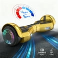 Hover Off Road Board Electric Scooter with LED Lights & 400W Motor, Kids Scooter with 9MPH Max Speed, Electric Scooter with Bluetooth Speakers, Tcdjtc Self-Balance Scooter for Kids