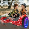 Off Road Electric Scooter with LED Lights & 400W Motor, Tcdjtc Self-Balance Scooter for Kids, Electric Scooter with Bluetooth Speakers, Kids Scooter with 9MPH Max Speed, All Terrain Scooter