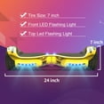 Off Road Electric Scooter with LED Lights & 400W Motor, Tcdjtc Self-Balance Scooter for Kids, Electric Scooter with Bluetooth Speakers, Kids Scooter with 9MPH Max Speed, All Terrain Scooter