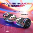 Tcdjtc Hoverboard with Bluetooth and Led Lights, Balance Board for Kids, Kids Outdoor Toys with 9 Mph Max Speed, All Terrain Hoverboard with UL 2272 Safety Standard