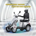 Tcdjtc 4 Wheel Mobility Scooters for Seniors, Adult Scooter with 800W Motor, Motorized Scooter for Adults, Heavy Duty Electric Scooter with 500 lb Capacity, 31 Miles Long Range, Instructions Included