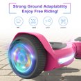 Kids Scooter with 9MPH Max Speed, Electric Scooter with Bluetooth Speakers, Tcdjtc Self-Balance Scooter for Kids, Hover Off Road Board Electric Scooter with LED Lights & 400W Motor
