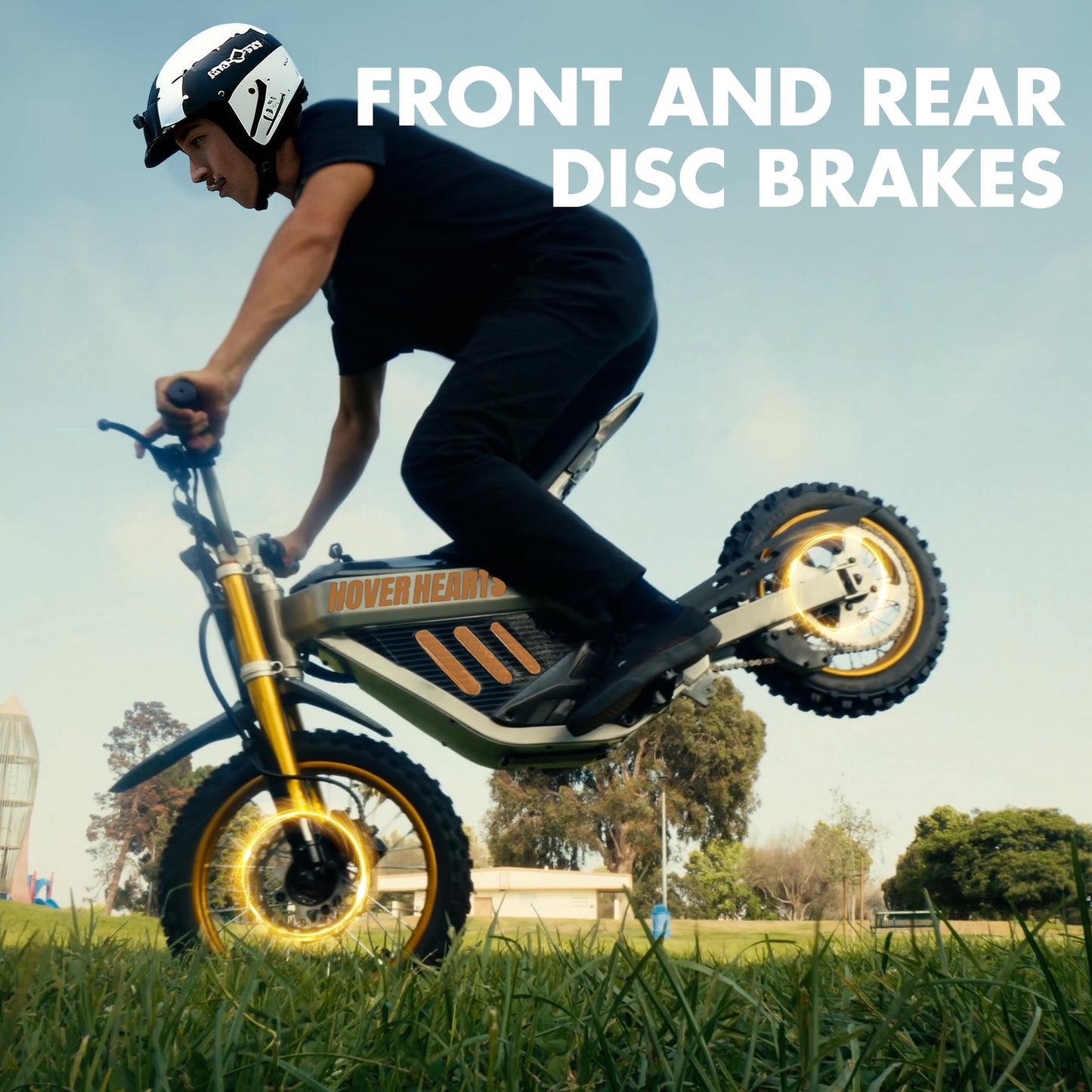 HOVERHEART 48V 3000W(Peak Power)Electric Dirt Bike for Adults - 42Mph Max Speed,Off-Road Motorcycle with Safe LFP Battery and Dual Hydraulic Disc Brakes