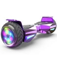 Off Road Electric Scooter with LED Lights & 400W Motor, Tcdjtc Hover Self-Balance Scooter for Kids Board, Electric Scooter with Bluetooth Speakers, Kids Scooter with 9MPH Max Speed, All Terrain