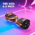 Electric Scooter with Bluetooth Speakers, Hover Off Road Board Electric Scooter with LED Lights & 400W Motor, Kids Scooter with 9MPH Max Speed, Tcdjtc Self-Balance Scooter for Kids