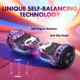 Tcdjtc Hoverboard with Bluetooth and Led Lights, Balance Board for Kids, Kids Outdoor Toys with 9 Mph Max Speed, All Terrain Hoverboard with UL 2272 Safety Standard