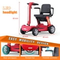 Tcdjtc Mobility Scooters with 300W Motor, Electric Scooters for Adults & Seniors, Travel Scooter