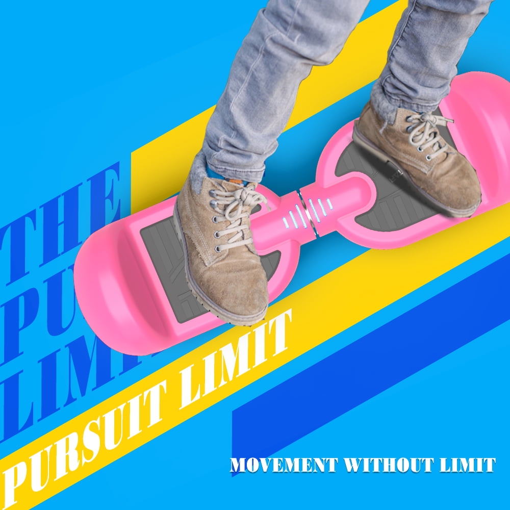 Hoverboard 6.5" Listed Two-Wheel Self Balancing Electric Scooter with LED Light Pink