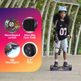 Hoverboard for Kids with 9 mph Max Speed, Tcdjtc Electric Scooters with LED Lights & Bluetooth Speakers, All Terrain Hoverboard for Adults, Off Road Hoverboard with UL2272 Certified