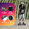 Hoverboard for Kids with 9 mph Max Speed, Tcdjtc Electric Scooters with LED Lights & Bluetooth Speakers, All Terrain Hoverboard for Adults, Off Road Hoverboard with UL2272 Certified