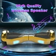 Tcdjtc Hover Self-Balance Scooter for Kids Board, Off Road Electric Scooter with LED Lights & 400W Motor, Electric Scooter with Bluetooth Speakers, Kids Scooter with 9MPH Max Speed