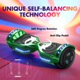 Electric Scooter with Bluetooth Speakers, Hover Off Road Board Electric Scooter with LED Lights & 400W Motor, Kids Scooter with 9MPH Max Speed, Tcdjtc Self-Balance Scooter for Kids