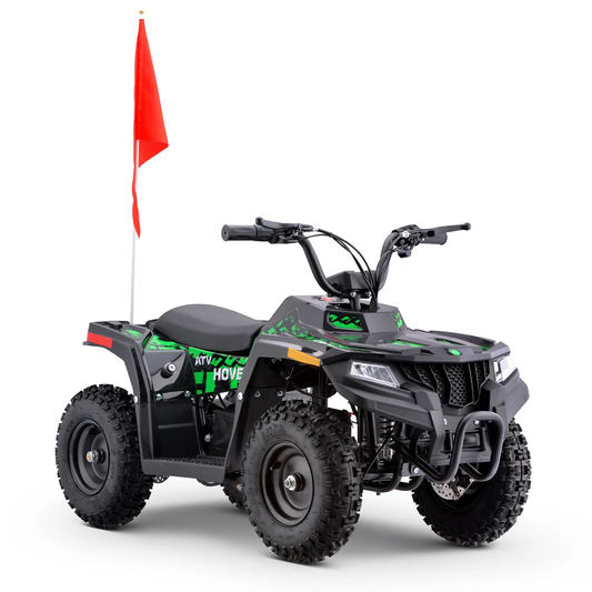 QEASET Electric ATV, 36V Kids Dirt Quad Bike with 500W Powerful Motor for Boys Girls Off-road and Race
