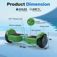 Tcdjtc Self-Balance Scooter for Kids, Electric Scooter with Bluetooth Speakers, Hover Off Road Board Electric Scooter with LED Lights & 400W Motor, Kids Scooter with 9MPH Max Speed