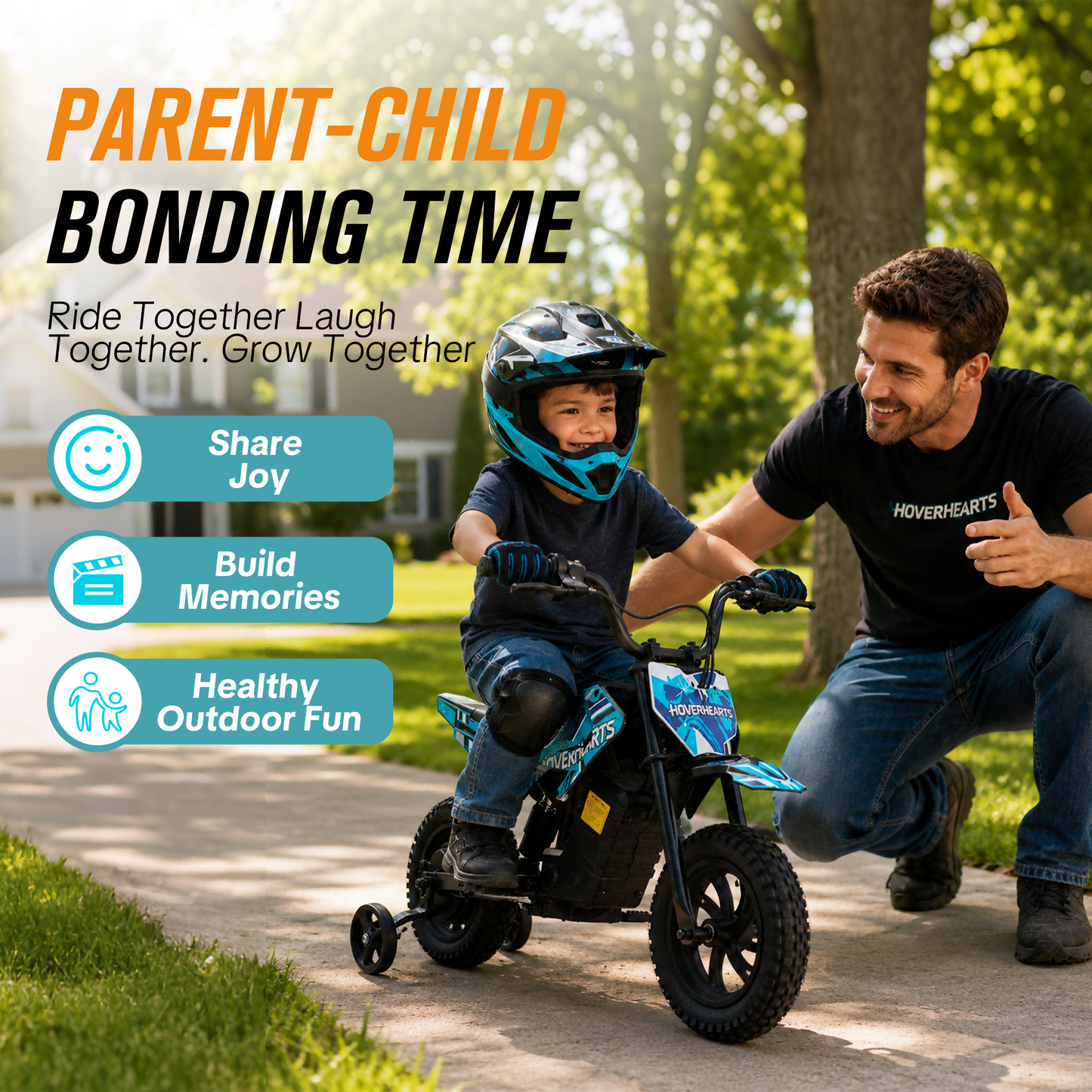 Aoemoe 120W 25.2V 2.6Ah Battery, Electric Dirt Bike, 6.2 MPH Max Speed, Gifts for children, Teal Blue