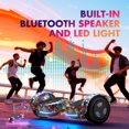 Tcdjtc Hoverboard with Bluetooth and Led Lights, Balance Board for Kids, Kids Outdoor Toys with 9 Mph Max Speed, All Terrain Hoverboard with UL 2272 Safety Standard