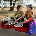 Off Road Electric Scooter with LED Lights & 400W Motor, Tcdjtc Self-Balance Scooter for Kids, Electric Scooter with Bluetooth Speakers, Kids Scooter with 9MPH Max Speed, All Terrain Scooter