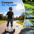 Tcdjtc Hoverboard with Bluetooth and Led Lights, Balance Board for Kids, Kids Outdoor Toys with 9 Mph Max Speed, All Terrain Hoverboard with UL 2272 Safety Standard