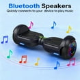 Tcdjtc Self-Balance Scooter for Kids, Electric Scooter with Bluetooth Speakers, Hover Off Road Board Electric Scooter with LED Lights & 400W Motor, Kids Scooter with 9MPH Max Speed