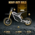 Electric Dirt Bike with 3000W Motor, Tcdjtc Electric Motorcycle with 37MPH Max Speed, Kids & Adults Dirt Bike for Ages 13 and up, Kids Motorcycle with 50 Miles Max Range, Dual Hydraulic Disc Brakes