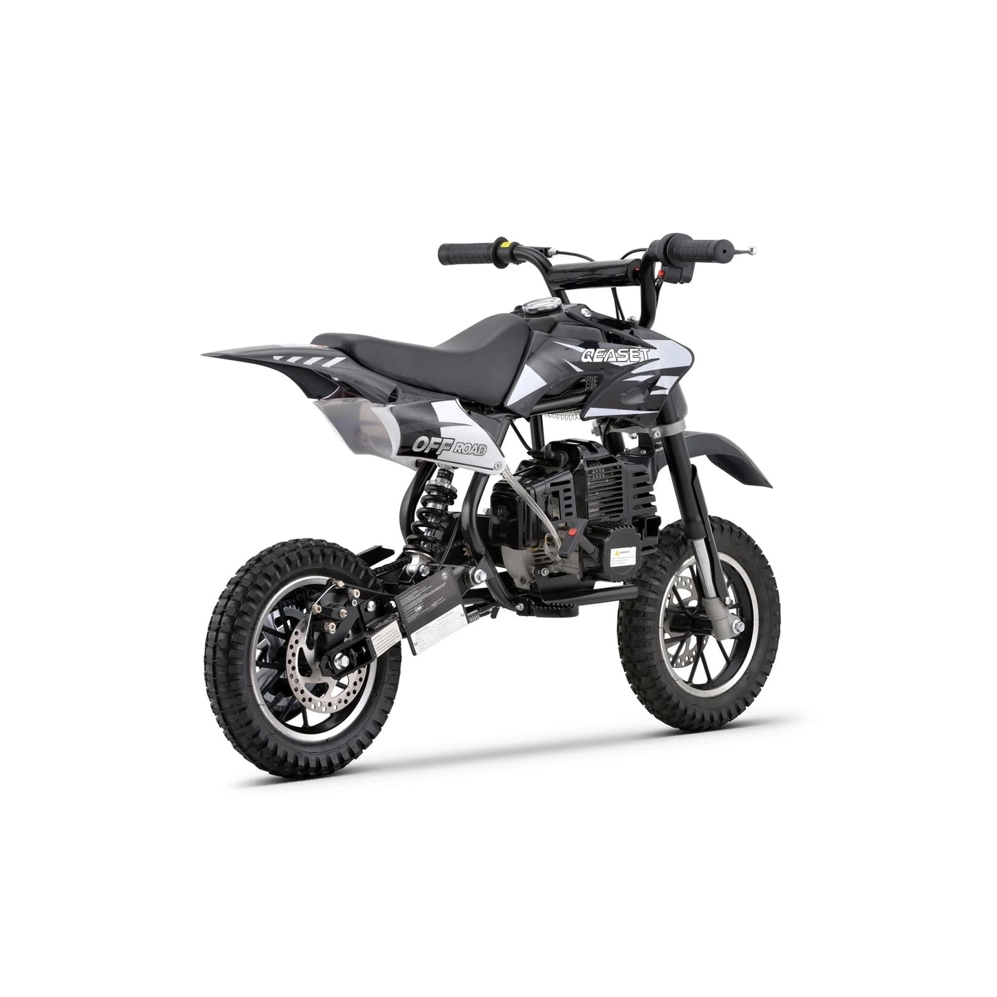 QEASET 40cc 4-stroke Dirt Bike, Gas Powered Mini Bike, Black