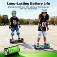 Tcdjtc Hoverboard with Bluetooth and Led Lights, Balance Board for Kids, Kids Outdoor Toys with 9 Mph Max Speed, All Terrain Hoverboard with UL 2272 Safety Standard