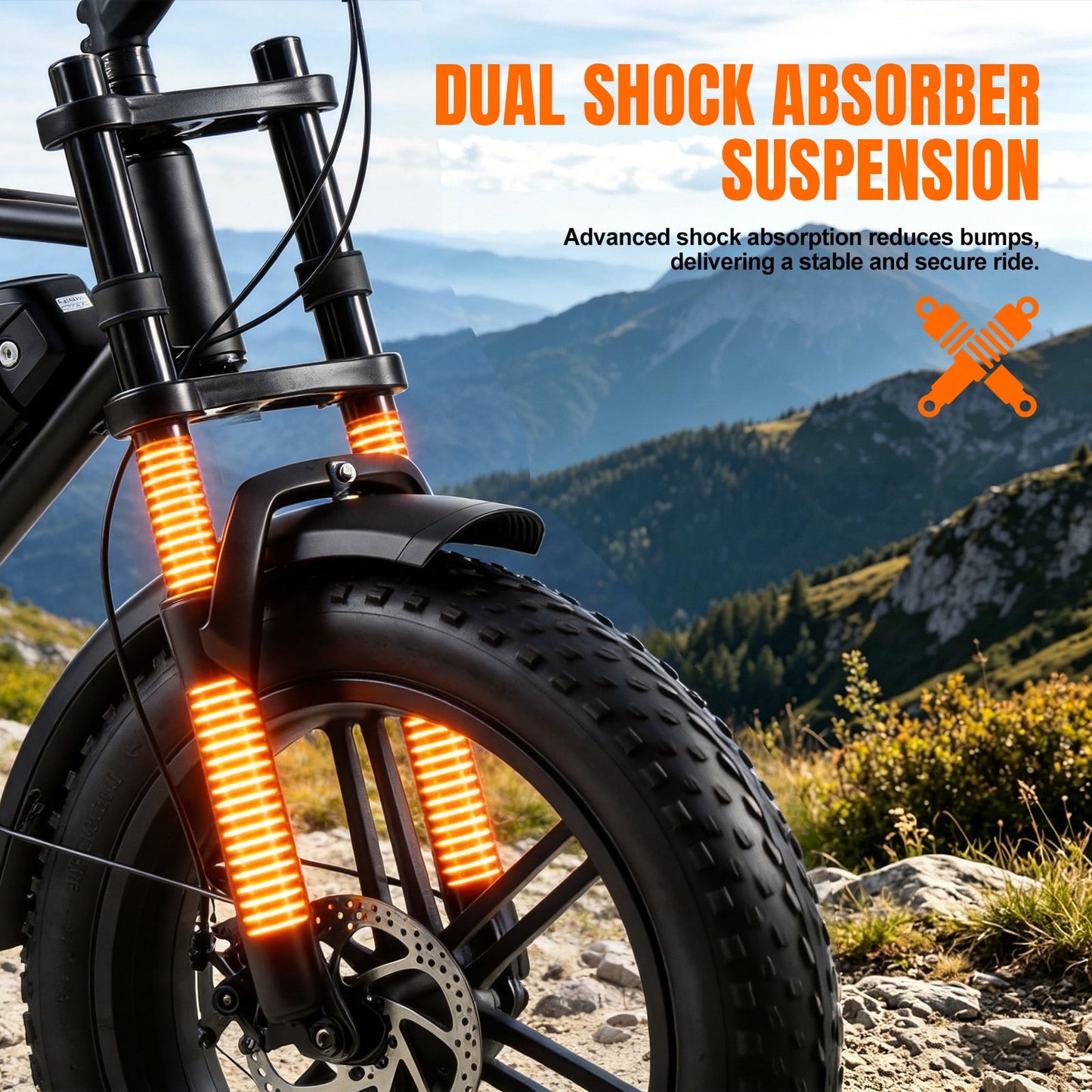 Arshin 20“Fat Tire Electric Bike for Adults,Off-Road Ebike,1500W Peak Motor,28 MPH Max Speed,7-Speed,48V 15Ah Battery,UL2849 Certified,Ages 16+ (Black)