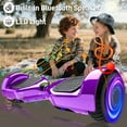 Off Road Hoverboards with Bluetooth, Tcdjtc Self Balancing Scooter with LED Lights, 6.5" Tires