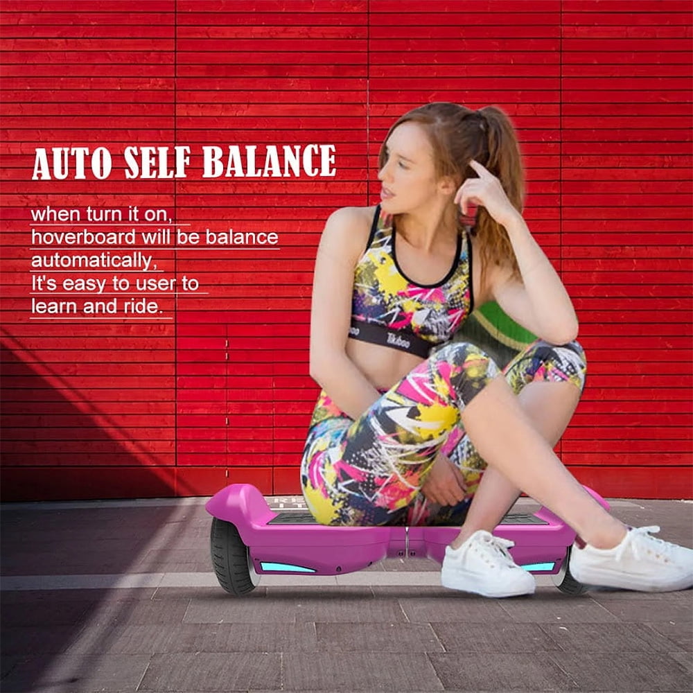 Electric Hoverboard with New Version Bluetooth Hover Board, Chrome and Design Color Self-Balance Electric Scooter