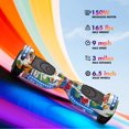 Tcdjtc Hoverboard with Bluetooth and Led Lights, Balance Board for Kids, Kids Outdoor Toys with 9 Mph Max Speed, All Terrain Hoverboard with UL 2272 Safety Standard