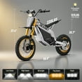 Tcdjc Electric Dirt Bike for Teens Adults, 3000W Electric Bike for Adults, Electric Motorcycle for Adults, 50 Miles Max Range, E Bikes for Adults Electric, Adult Dirt Bike with 37 MPH Max Speed
