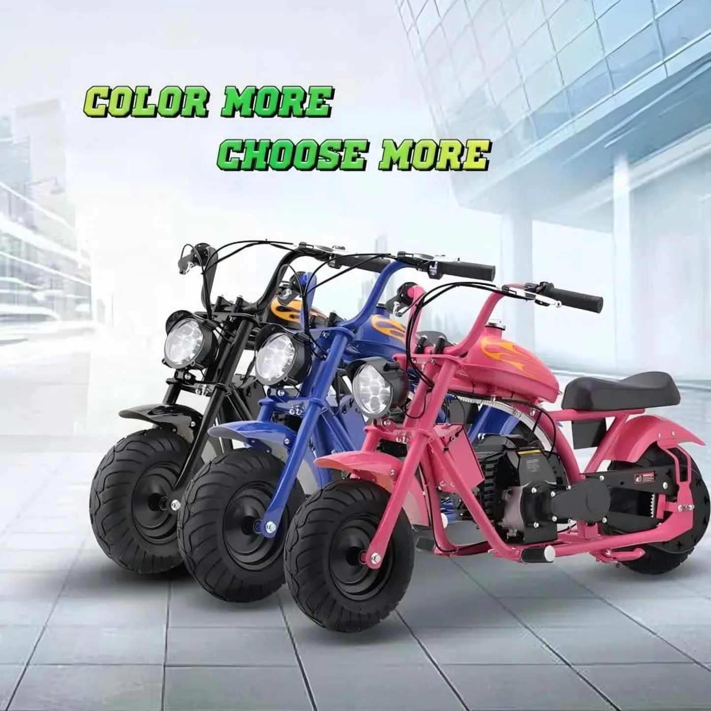 QEASET 49cc Gasoline Powered Mini Bike, Dirt Bike