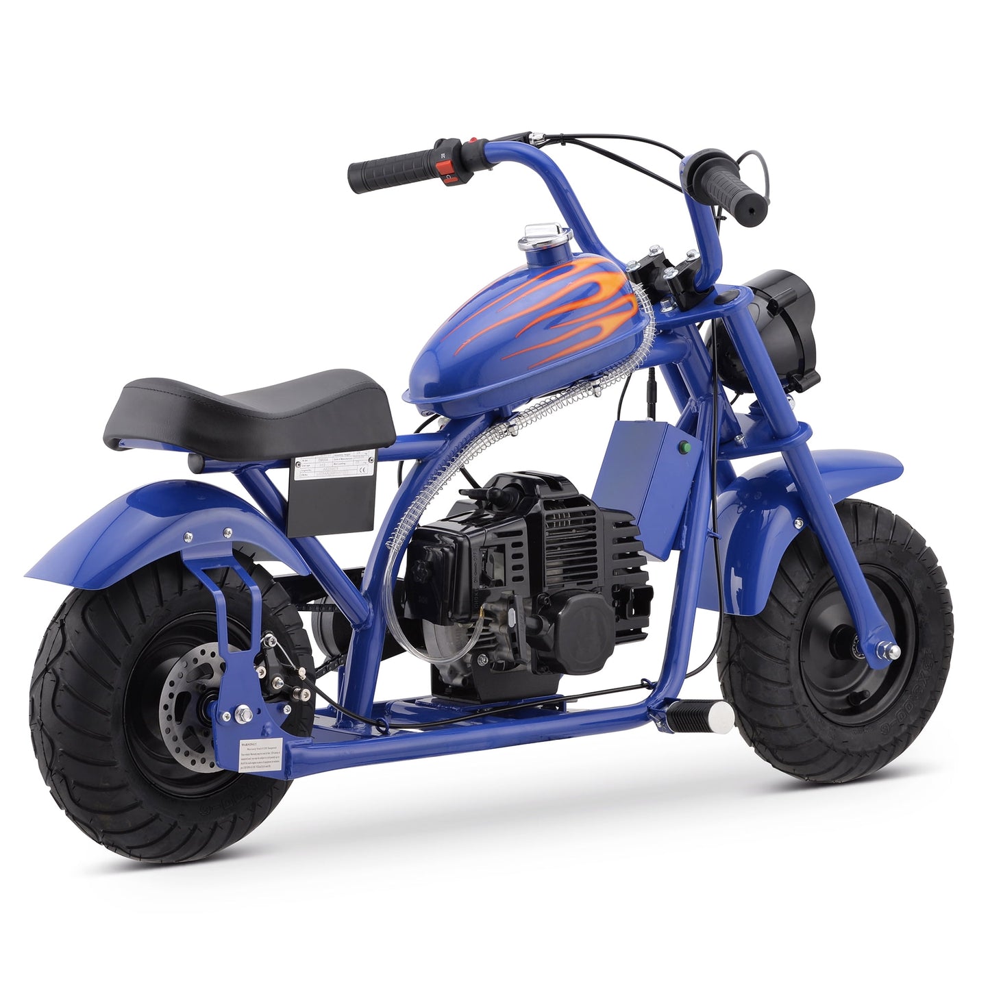 Aoemoe Gas Mini Chopper Bike, DB004 Model 49.4 CC 2-Stroke Powered Mini Bike, Blue