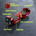 Electric Scooter with Bluetooth Speakers, Tcdjtc Self-Balance Scooter for Kids, Hover Off Road Board Electric Scooter with LED Lights & 400W Motor, Kids Scooter with 9MPH Max Speed