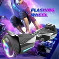 Tcdjtc Flash Wheel Hoverboard 6 In. Bluetooth Speaker with LED Light Self Balancing Wheel Electric Scooter