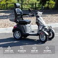 Tcdjtc 4 Wheel Mobility Scooters for Seniors, Adult Scooter with 800W Motor, Motorized Scooter for Adults, Heavy Duty Electric Scooter with 500 lb Capacity, 31 Miles Long Range, Instructions Included