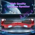 Tcdjtc Hover Self-Balance Scooter for Kids Board, Off Road Electric Scooter with LED Lights & 400W Motor, Electric Scooter with Bluetooth Speakers, Kids Scooter with 9MPH Max Speed