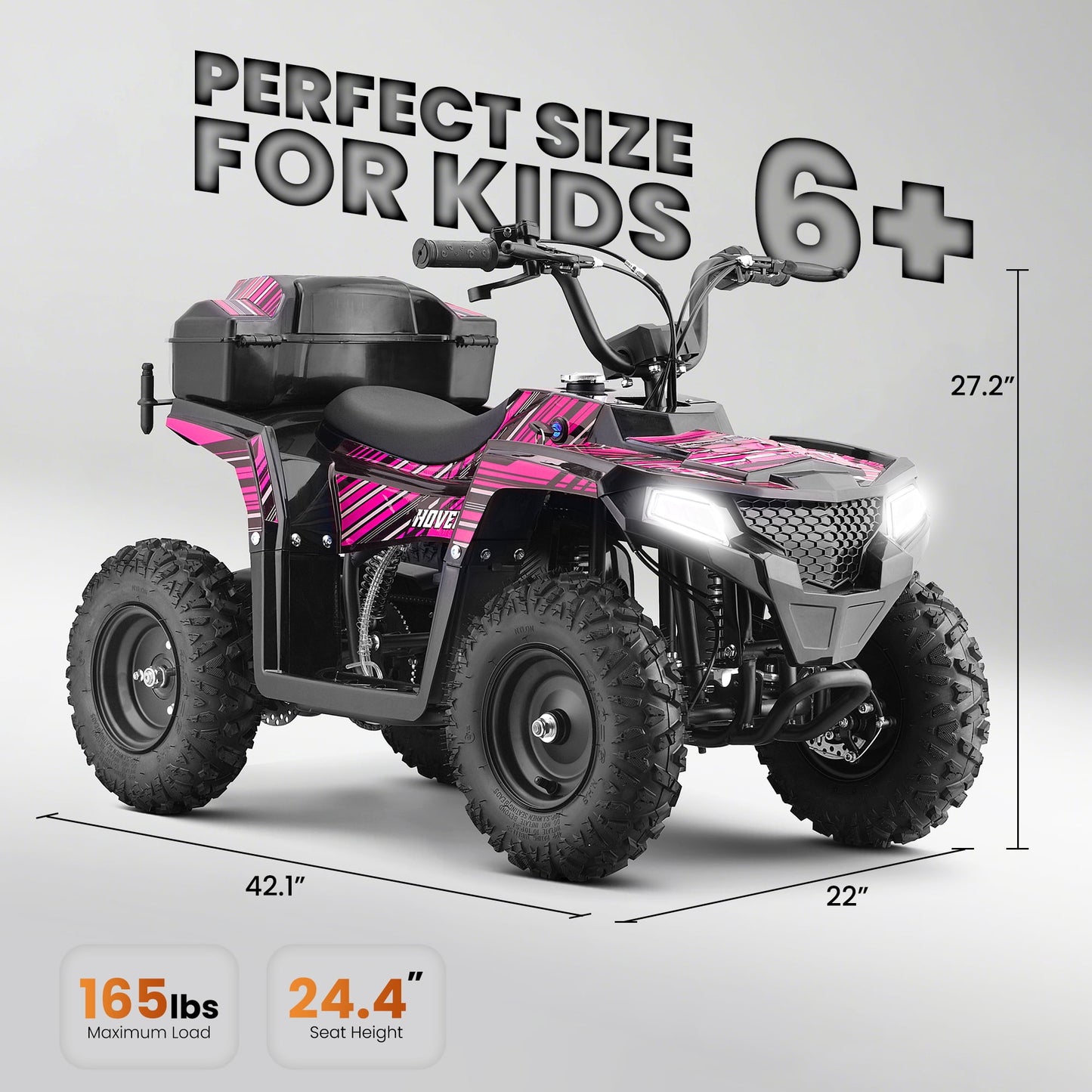 Pescroa 40CC 4-Stroke Ride-On, Gas Ride-On, Gas Ride-On with 15.5 MPH Max Speed, Dual Spring Suspension, Ride-On with 25 Miles Max Range