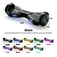 Tcdjtc Hover Self-Balance Scooter for Kids Board, Off Road Electric Scooter with LED Lights & 400W Motor, Electric Scooter with Bluetooth Speakers, Kids Scooter with 9MPH Max Speed