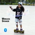Hover Off Road Board Electric Scooter with LED Lights & 400W Motor, Kids Scooter with 9MPH Max Speed, Electric Scooter with Bluetooth Speakers, Tcdjtc Self-Balance Scooter for Kids