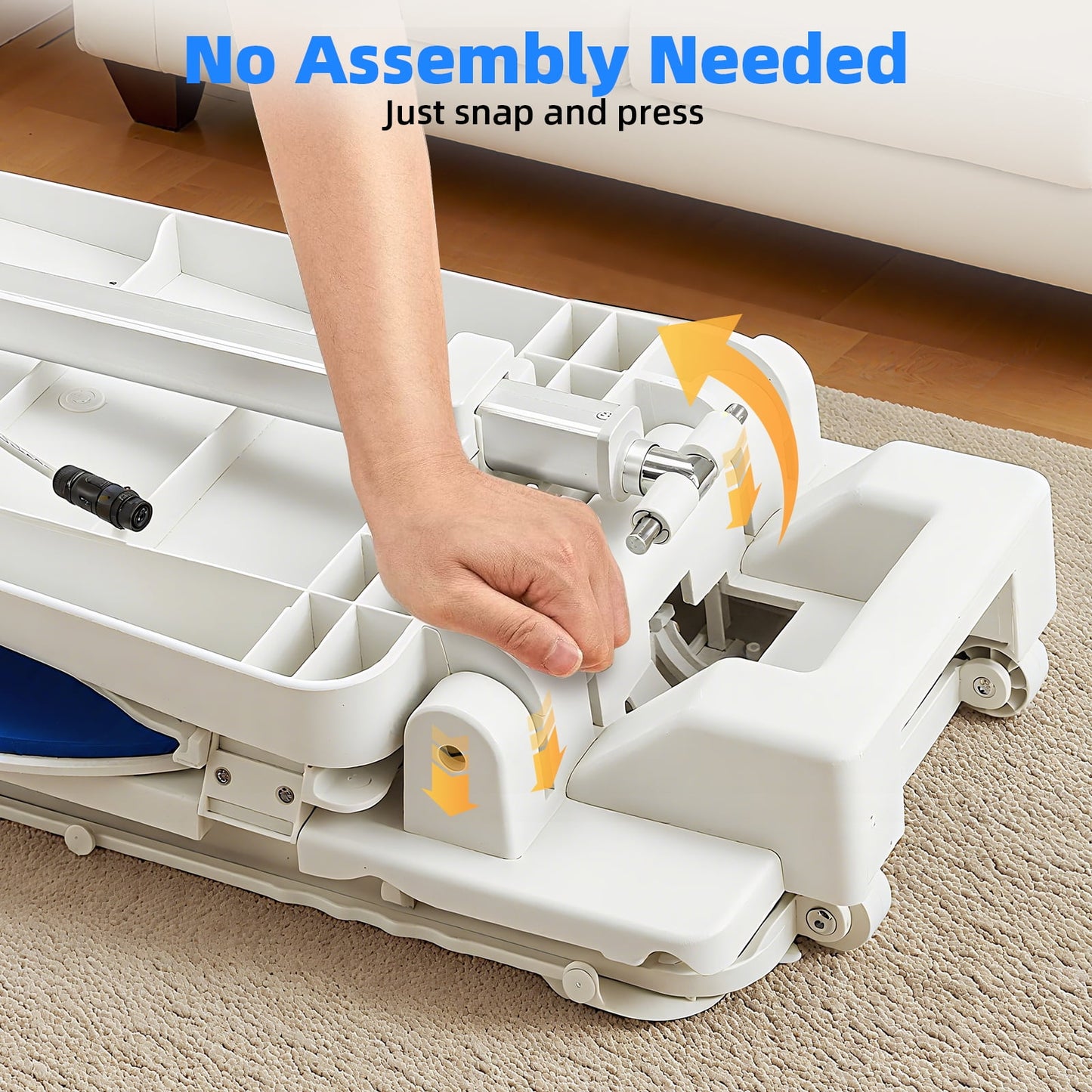 Electric Floor Lift for Elderly Fall Recovery, 2-in-1 Waterproof Bath Lift Chair for Tub with Remote Control, Portable Foldable Emergency Lift Assist, 275 lbs Capacity Medical Home Care Equipment