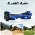 Tcdjtc Hoverboard with Bluetooth and Led Lights, Balance Board for Kids, Kids Outdoor Toys with 9 Mph Max Speed, All Terrain Hoverboard with UL 2272 Safety Standard