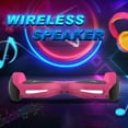 Kids Scooter with 9MPH Max Speed, Electric Scooter with Bluetooth Speakers, Tcdjtc Self-Balance Scooter for Kids, Hover Off Road Board Electric Scooter with LED Lights & 400W Motor