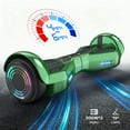Tcdjtc Hoverboard with Bluetooth and Led Lights, Balance Board for Kids, Kids Outdoor Toys with 9 Mph Max Speed, All Terrain Hoverboard with UL 2272 Safety Standard