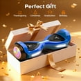 Off Road Electric Scooter with LED Lights & 400W Motor, Tcdjtc Self-Balance Scooter for Kids, Electric Scooter with Bluetooth Speakers, Kids Scooter with 9MPH Max Speed, All Terrain Scooter
