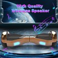 Tcdjtc Hover Self-Balance Scooter for Kids Board, Off Road Electric Scooter with LED Lights & 400W Motor, Electric Scooter with Bluetooth Speakers, Kids Scooter with 9MPH Max Speed